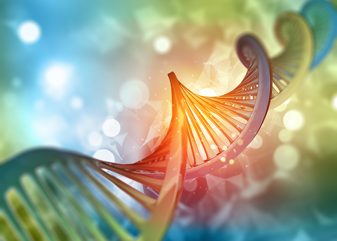 Stylized DNA strand